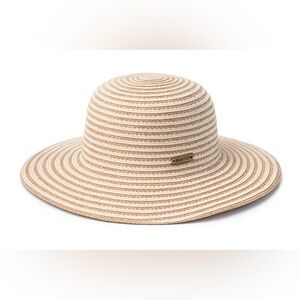 BARTS “Welda” Straw Sun Hat – Natural Beige Stripe